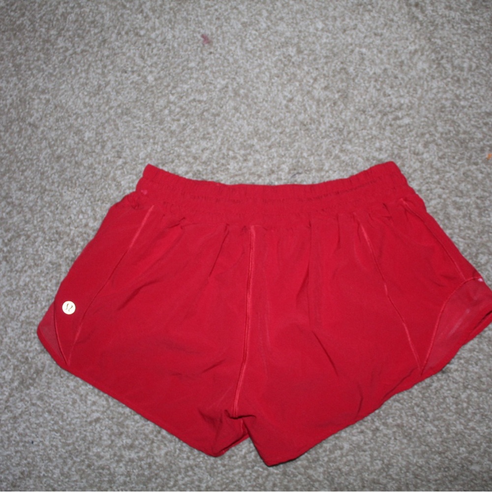 Women's Red Lulu lemon Shorts